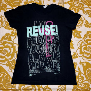 One of a Kind (Women's M) REUSE! Flamingo Flock You Cancer T-Shirt