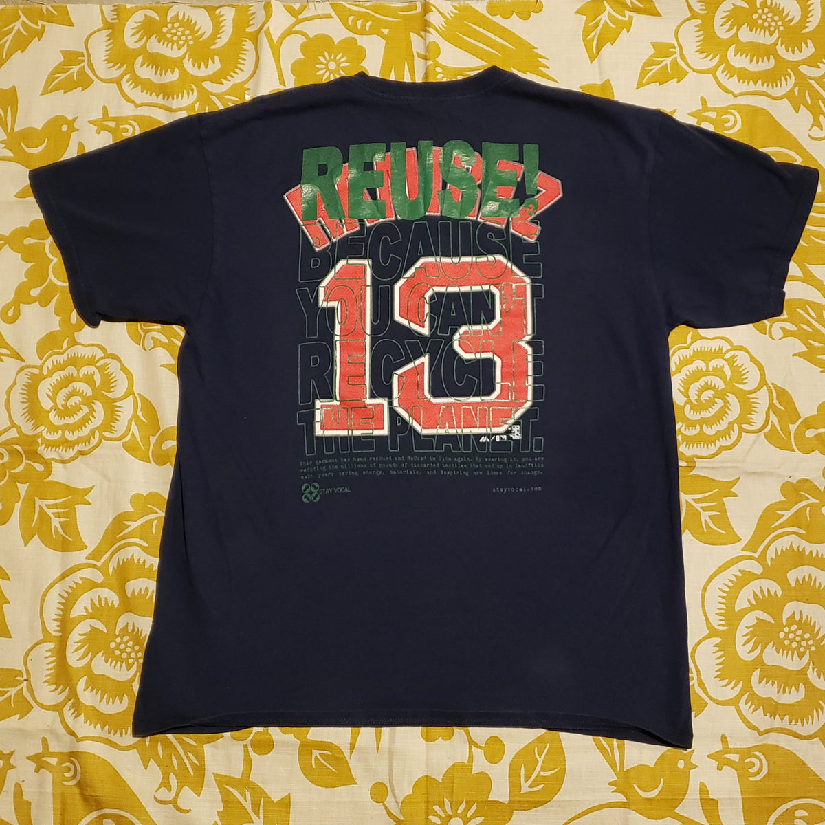 One of a Kind (Men's M) REUSE! Boston Red Sox Baseball #19 T-Shirt – STAY  VOCAL