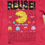 One of a Kind (Kid's L) REUSE! Pac Man Points T-Shirt