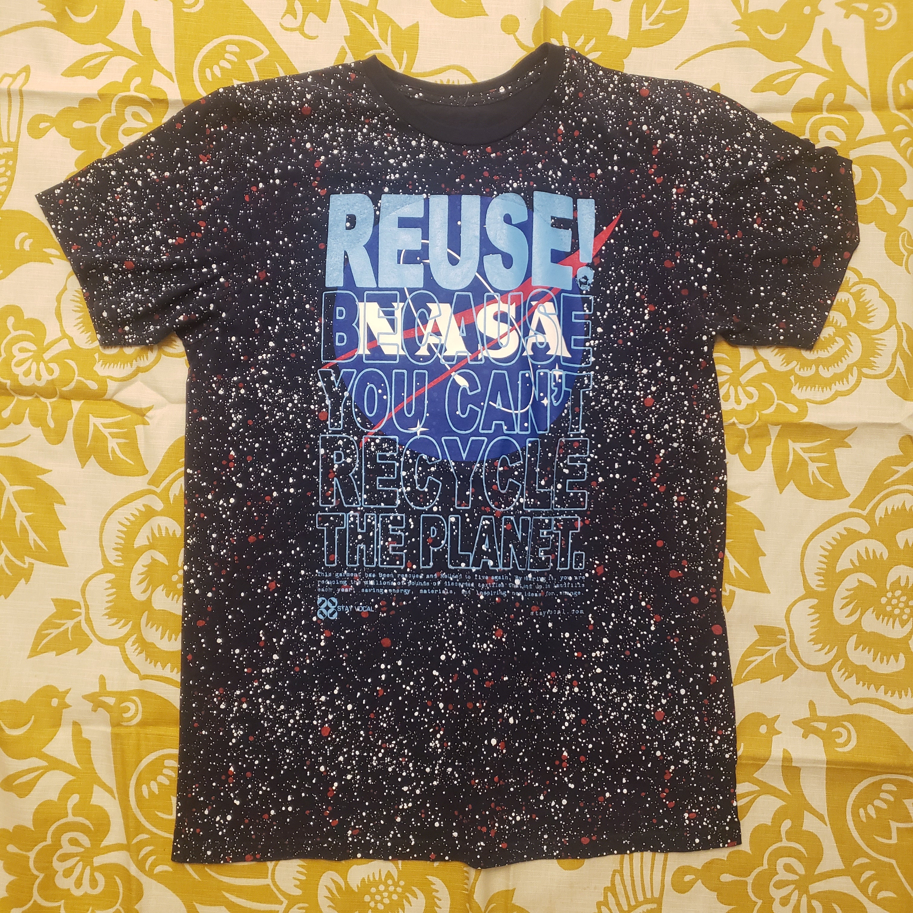 One of a Kind (Men's L) REUSE! NASA Galaxy T-Shirt