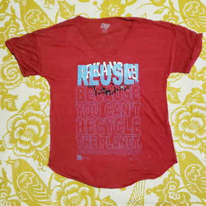 One of a Kind (Women's XL) REUSE! Arkansas Razorbacks Logo T-Shirt