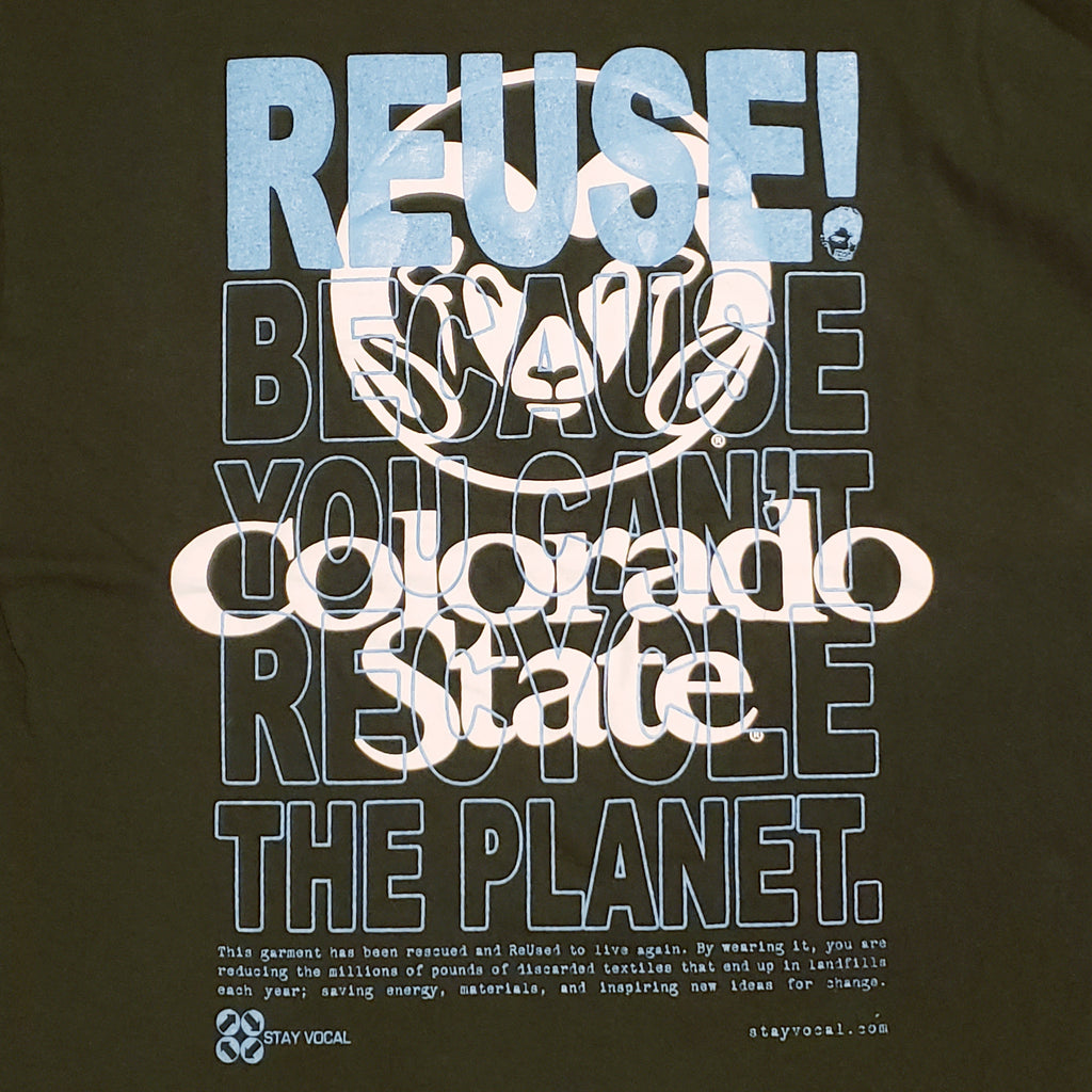 One of a Kind (Men's M) REUSE! Colorado State University T-Shirt