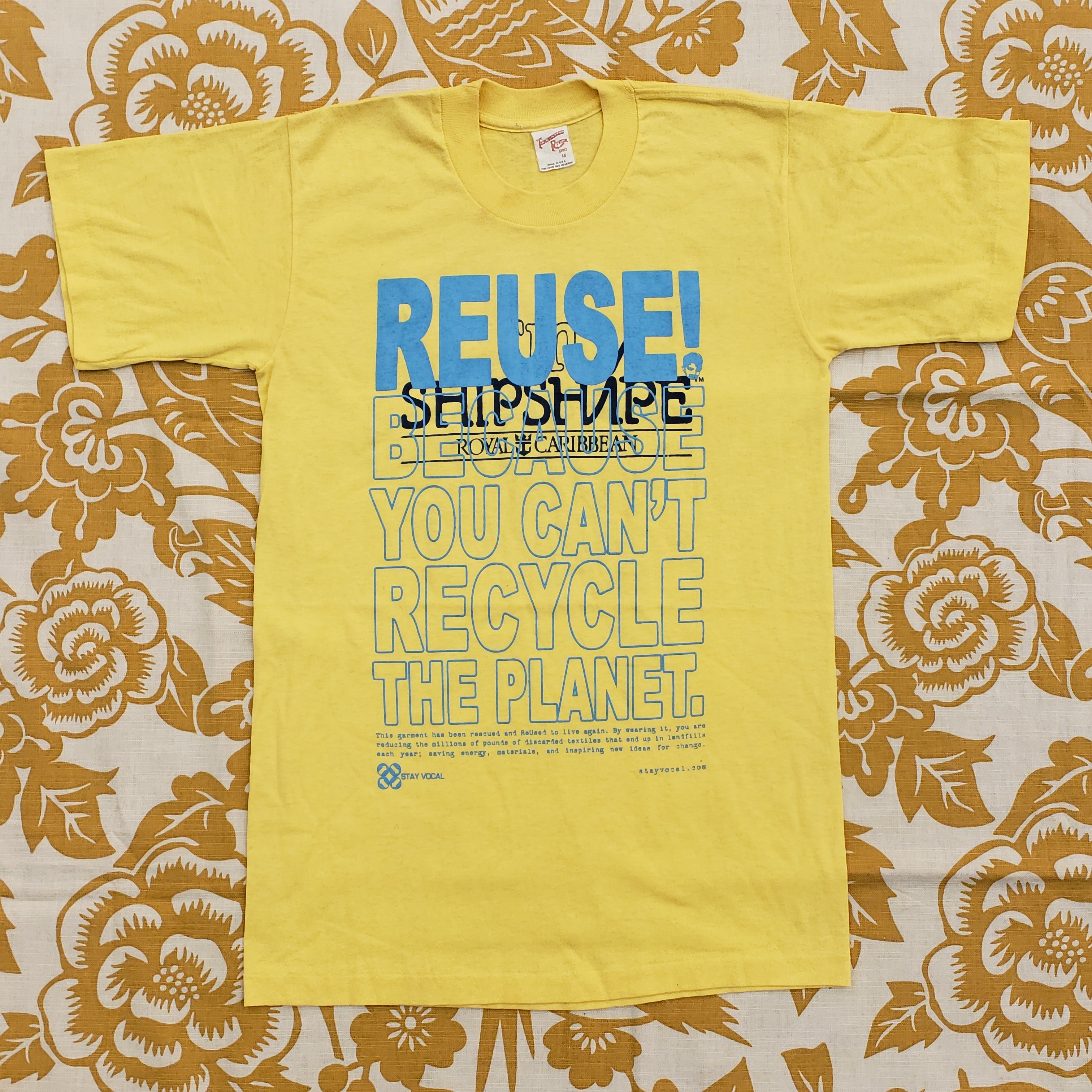 One of a Kind (Men's M) REUSE! Royal Caribbean I'm Shipshape T-Shirt