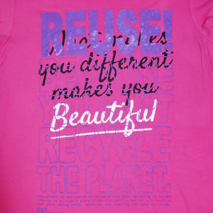 One of a Kind (Women's XL) REUSE! Different is Beautiful T-Shirt