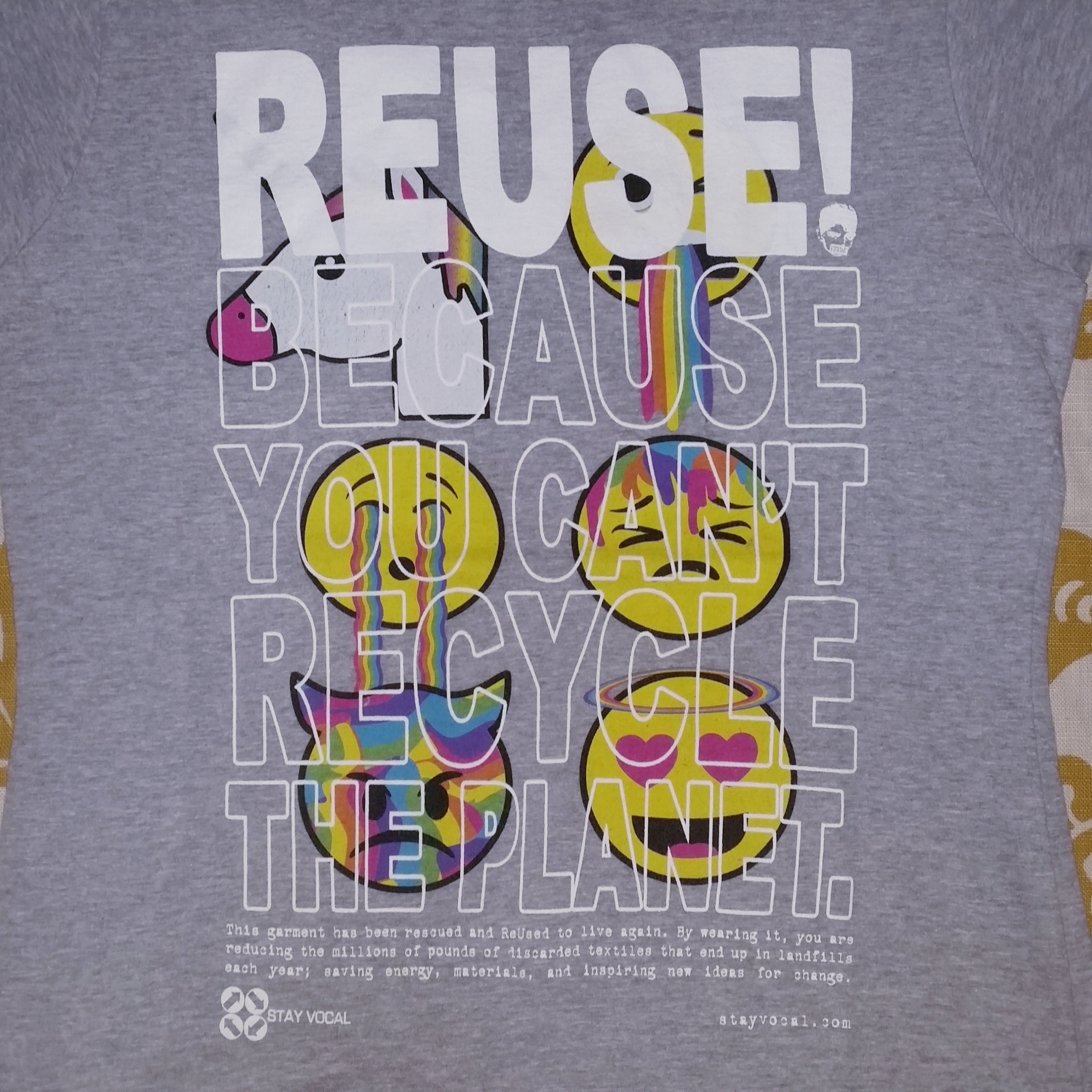 One of a Kind (Women's M) REUSE! Emoji Unicorn T-Shirt