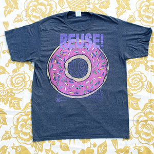 One of a Kind (Men's L) REUSE! Sprinkled Donut T-Shirt