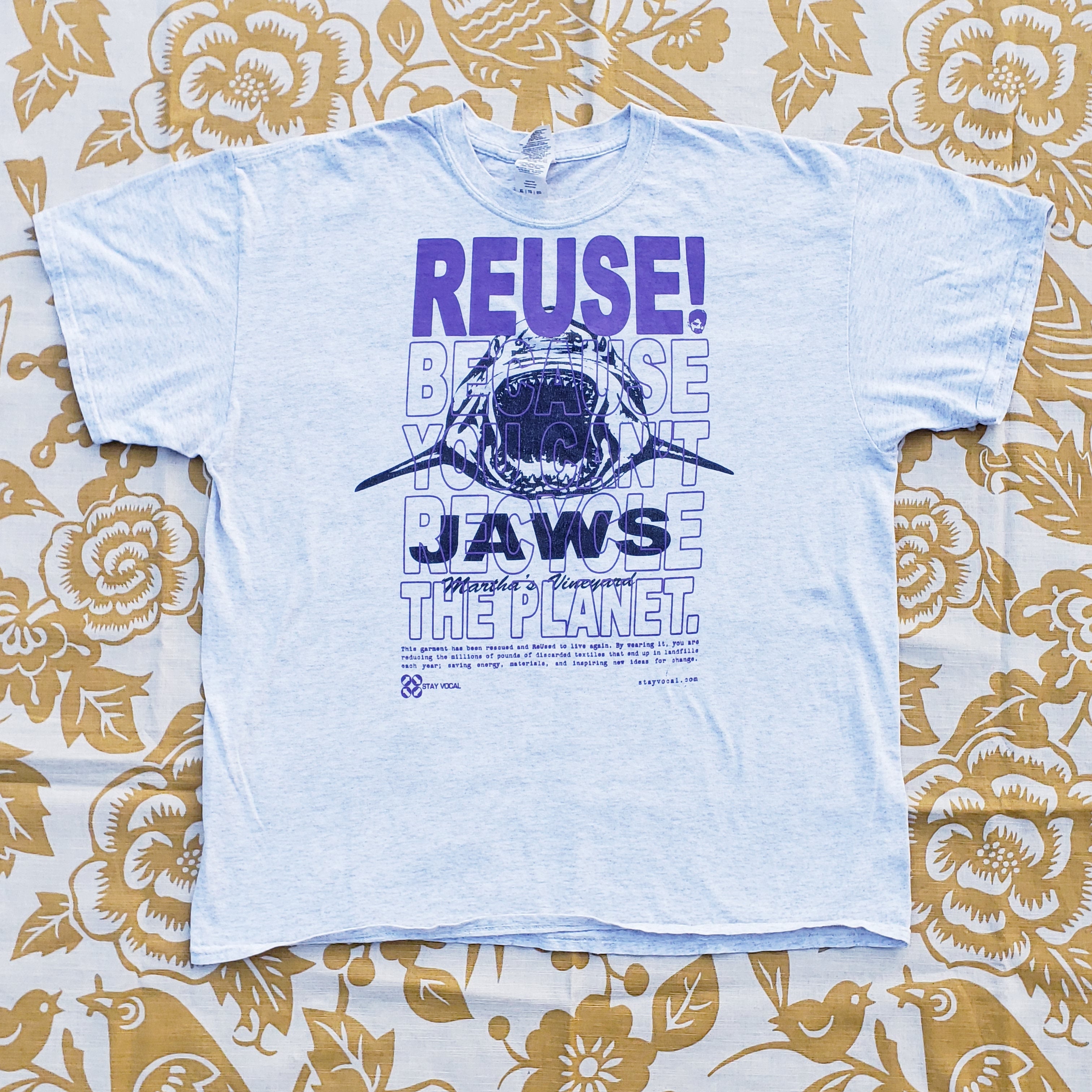 One of a Kind (Men's XL) REUSE! Martha's Vineyard JAWS T-Shirt