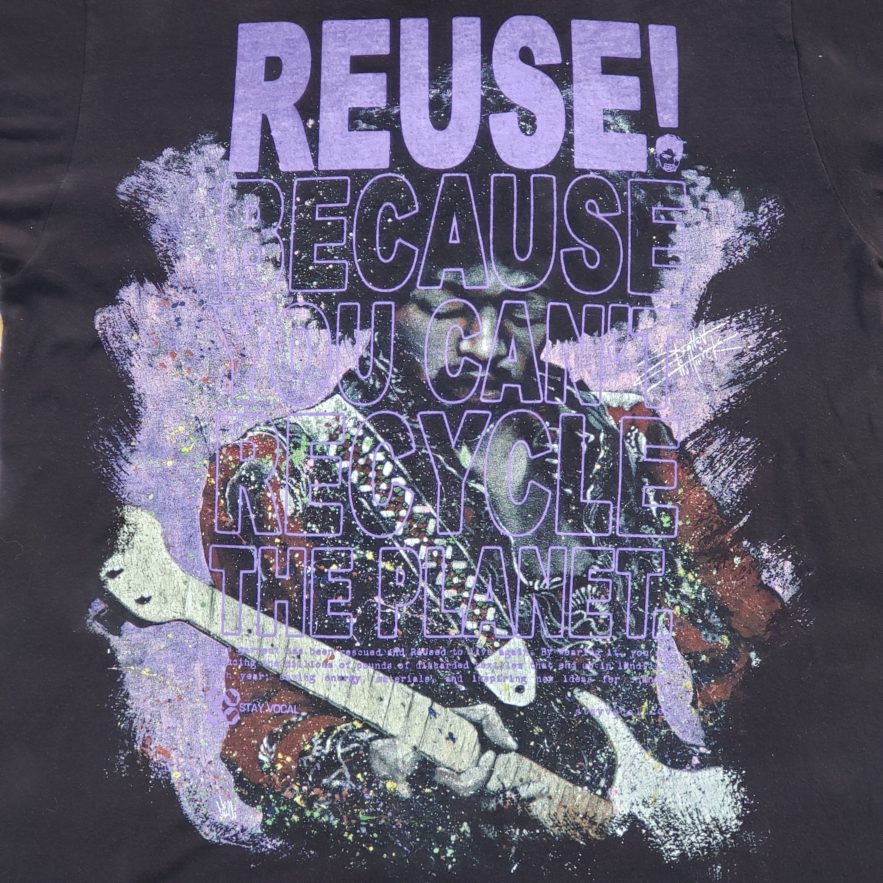 One of a Kind (Men's M) REUSE! Jimi Hendrix Purple Haze T-Shirt