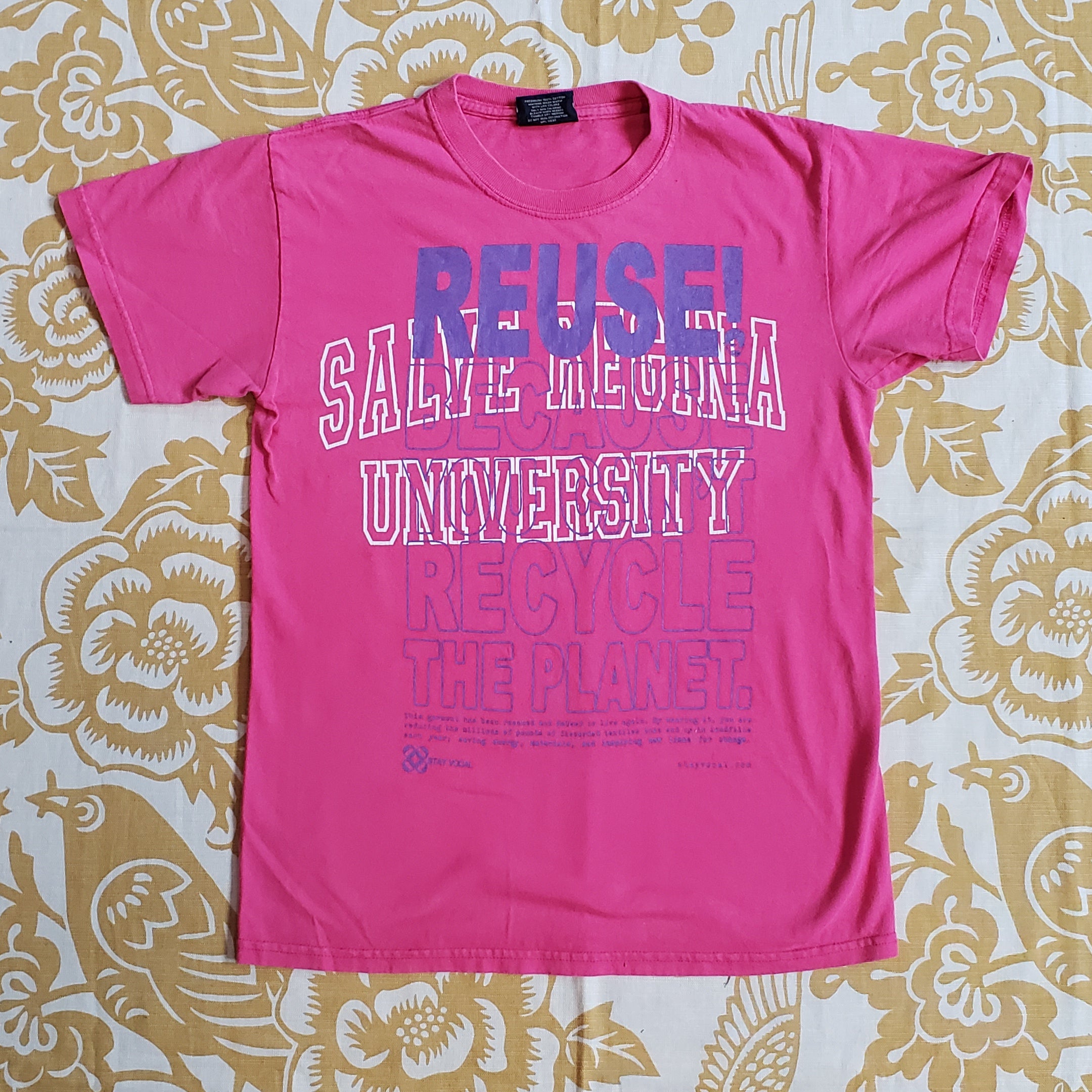 One of a Kind (Men's S) REUSE! Salve Regina University T-Shirt