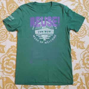 One of a Kind (Men's S) REUSE! University of Vermont Week of Welcome T-Shirt