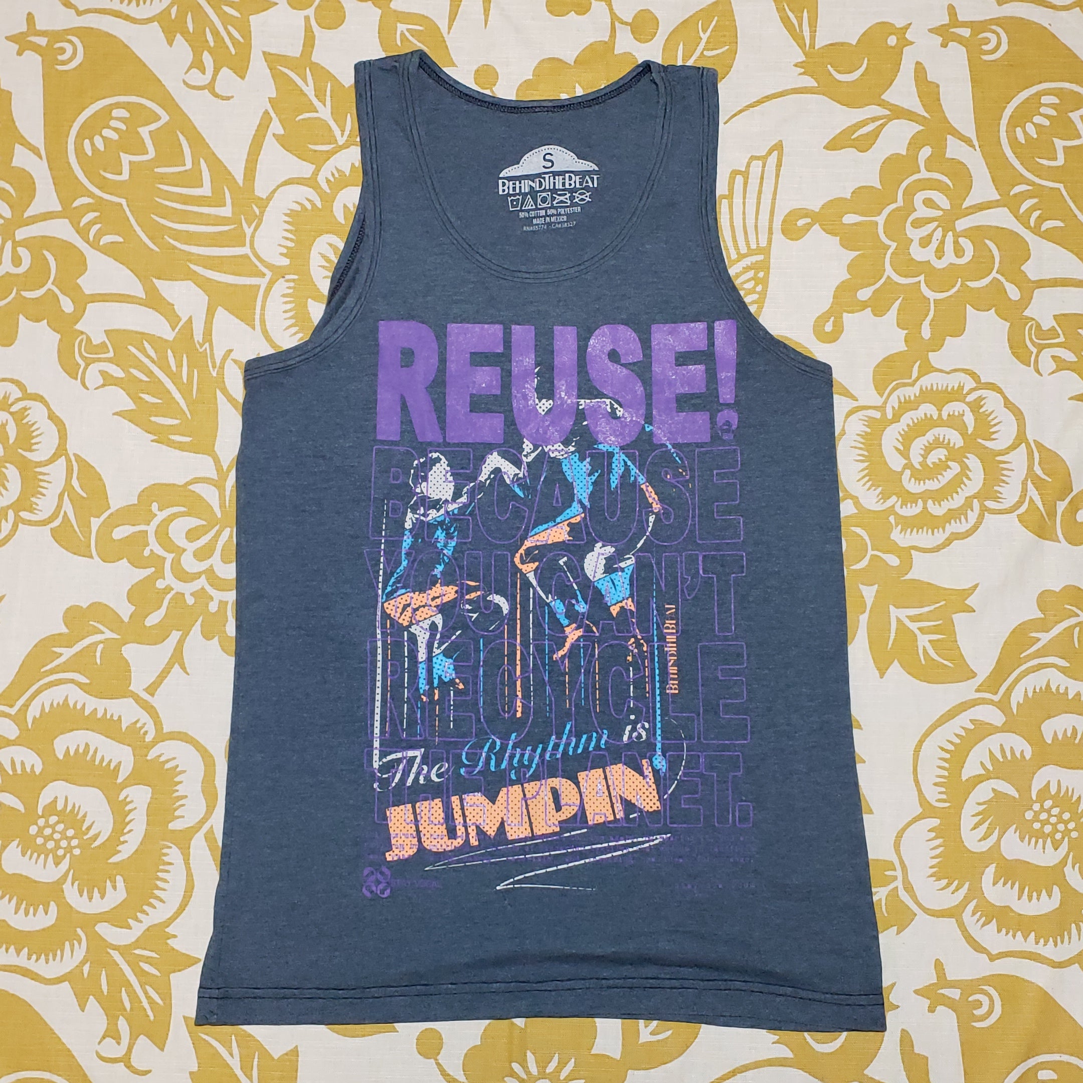 One of a Kind (Men's S) REUSE! The Rhythm Is Jumpin' Tank Top