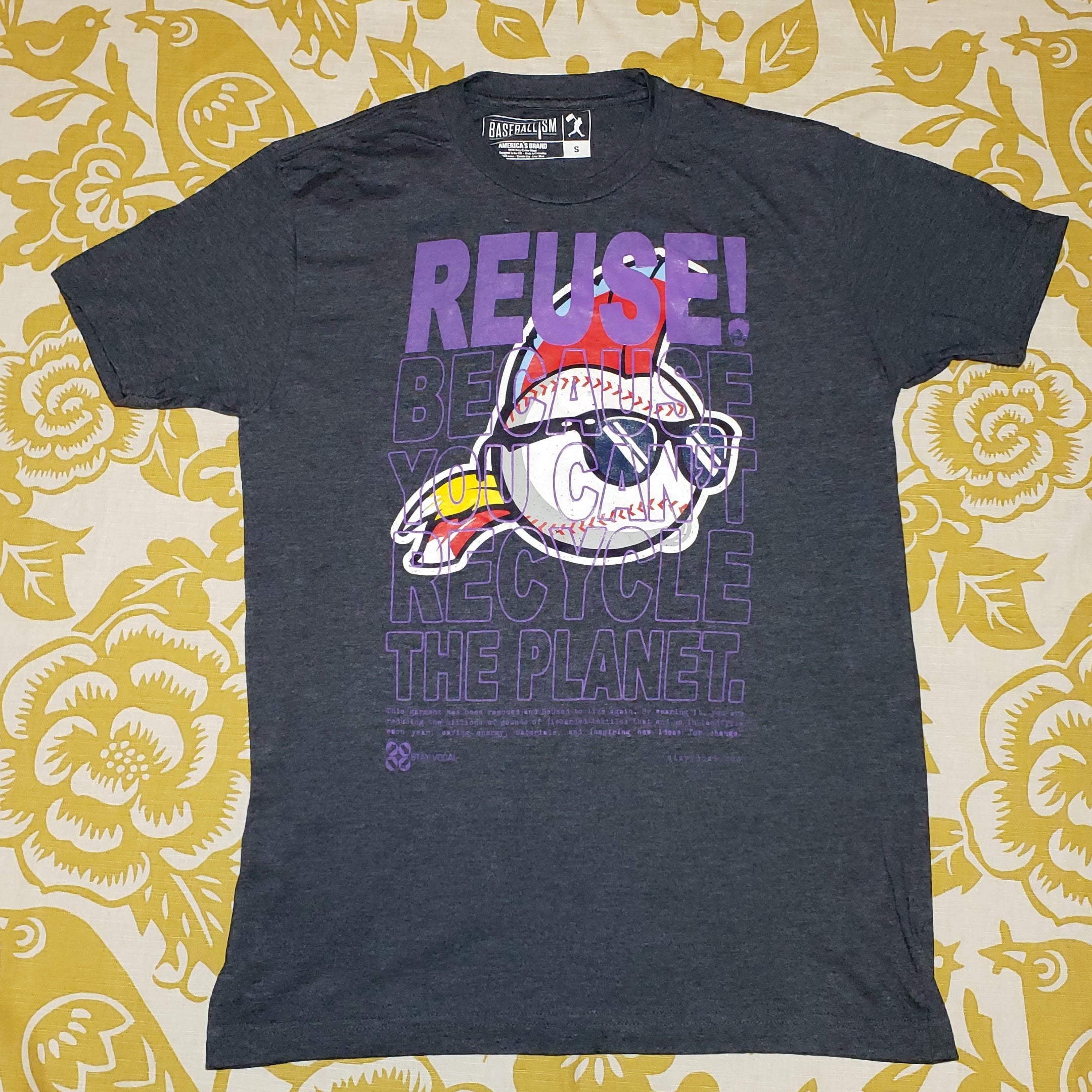 One of a Kind (Men's S) REUSE! Major League Movie Logo T-Shirt
