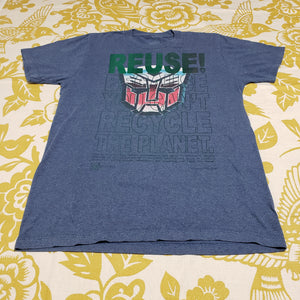 One of a Kind (Men's M) REUSE! Transformers Logo T-Shirt