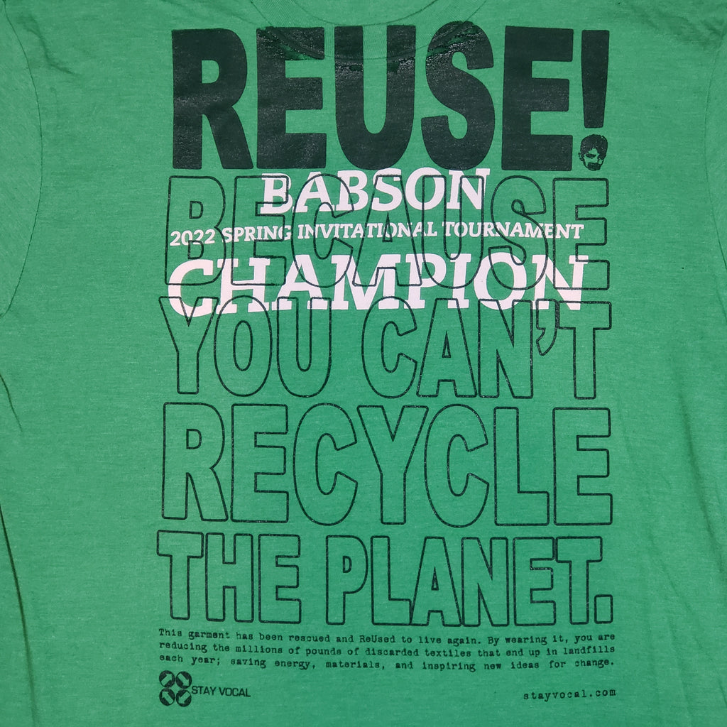 One of a Kind (Men's S) REUSE! Babson College Champion T-Shirt