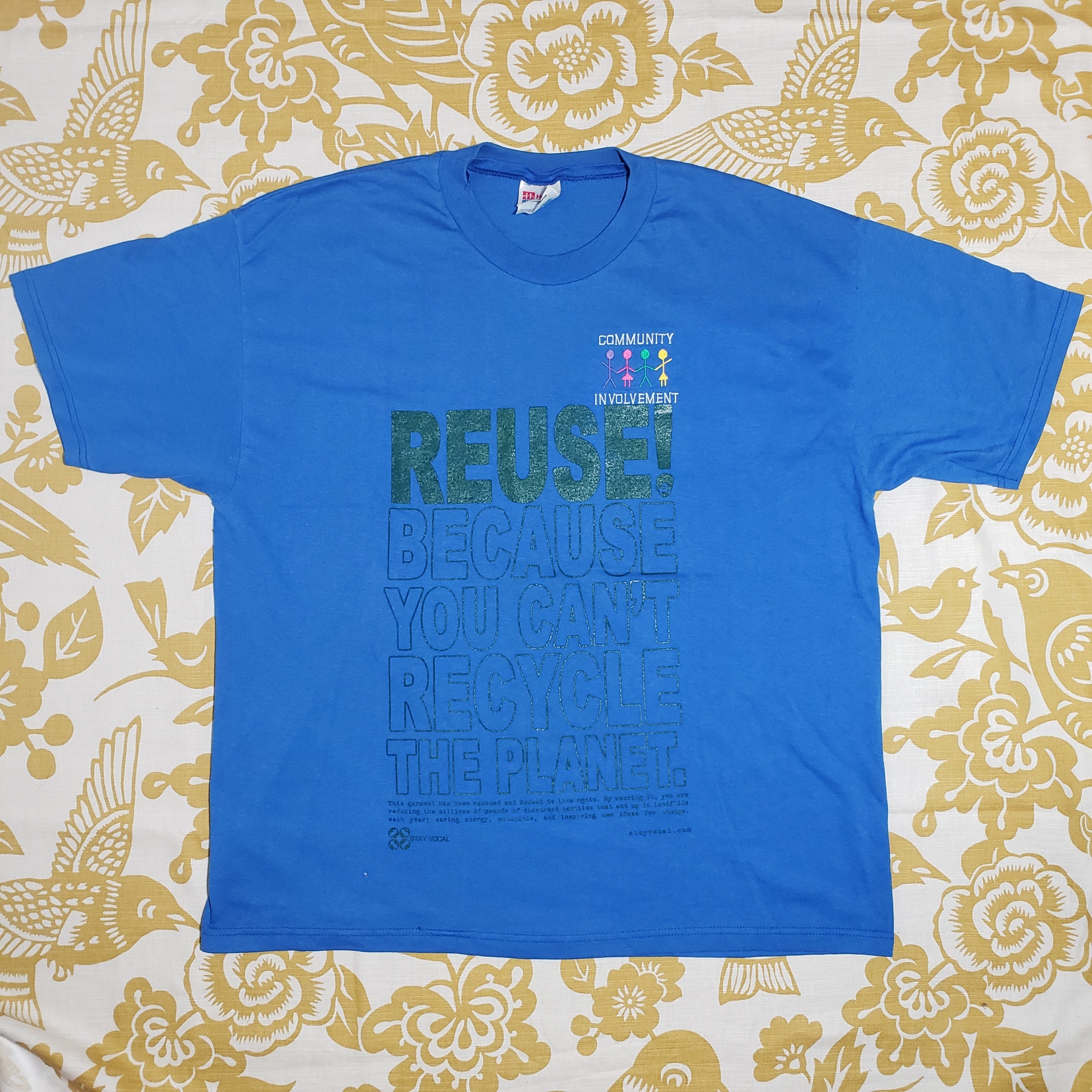 One of a Kind (Men's XL) REUSE! Community Involvement FIgures T-Shirt