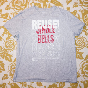 One of a Kind (Women's XL) REUSE! Jingle Bells T-Shirt