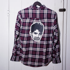 Make Yourself Heard Face Patch Flannel Shirt