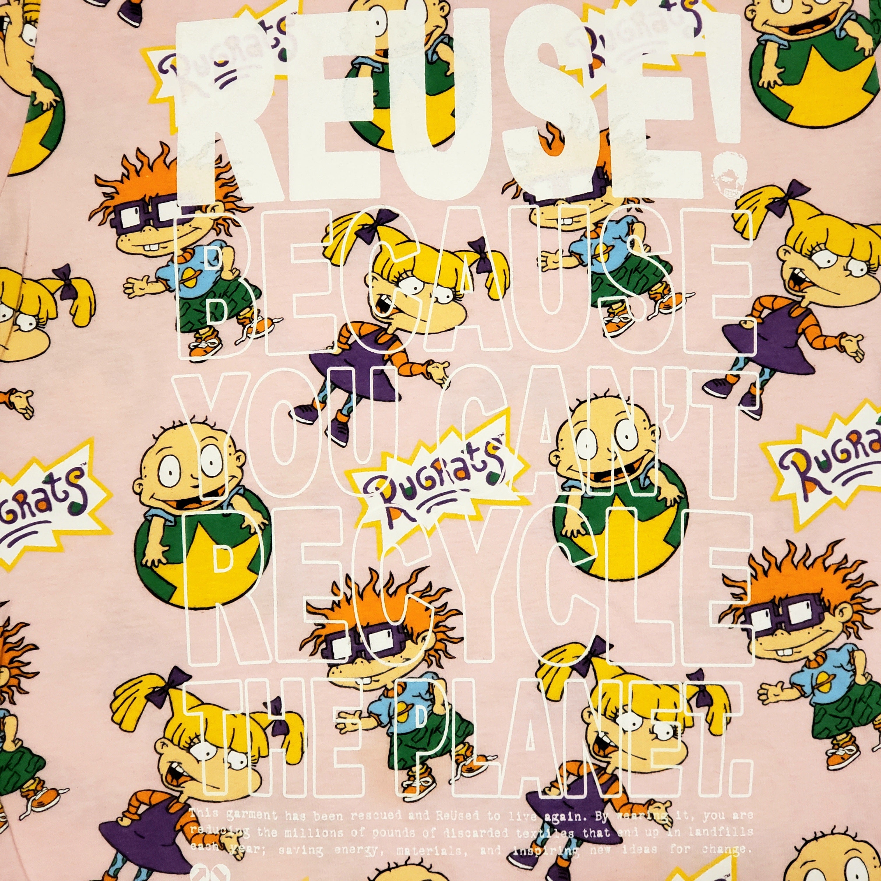 One of a Kind (Men's S) REUSE! Rugrats All Over T-Shirt