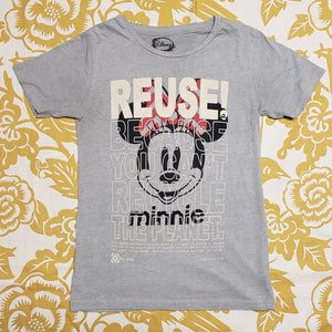 One of a Kind (Women's XS) REUSE! Minnie Face Lowercase T-Shirt