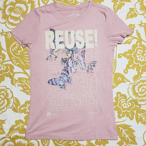 One of a Kind (Women's M) REUSE! Butterflies in the Sky T-Shirt