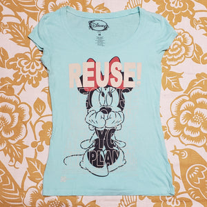One of a Kind (Women's M) REUSE! Shy Minnie T-Shirt
