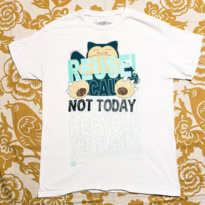 One of a Kind (Men's M) REUSE! Snorlax Not Today T-Shirt