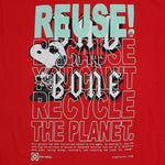 One of a Kind (Men's M) REUSE! Snoopy Dad To The Bone T-Shirt