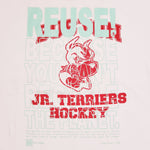 One of a Kind (Men's L) REUSE! Boston University Jr. Terriers Hockey T-Shirt