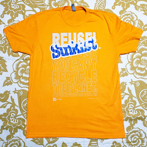 One of a Kind (Men's L) REUSE! Sunkist T-Shirt