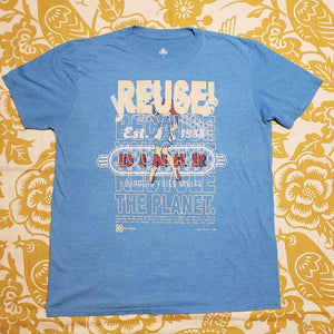One of a Kind (Men's L) REUSE! Jessica Rabbit Diner T-Shirt