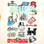 One of a Kind (Women's XL) REUSE! Monopoly Logos T-Shirt