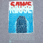 One of a Kind (Men's M) REUSE! Saws Jaws Spoof T-Shirt
