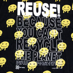 One of a Kind (Men's L) REUSE! Dripping Smiley Faces T-Shirt