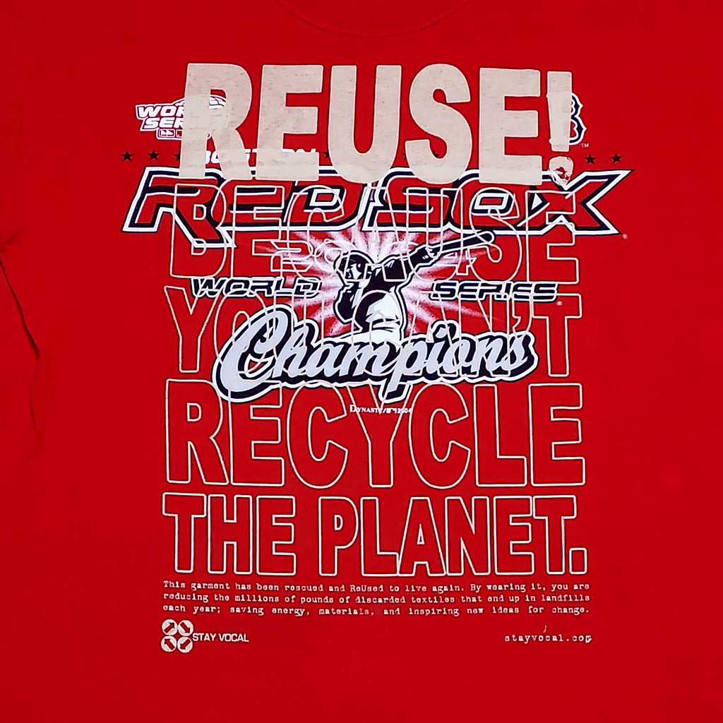 One of a Kind (Men's M) REUSE! Red Sox 2004 World Series Champions T-Shirt