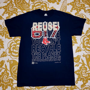 One of a Kind (Men's M) REUSE! Red Sox 617 T-Shirt