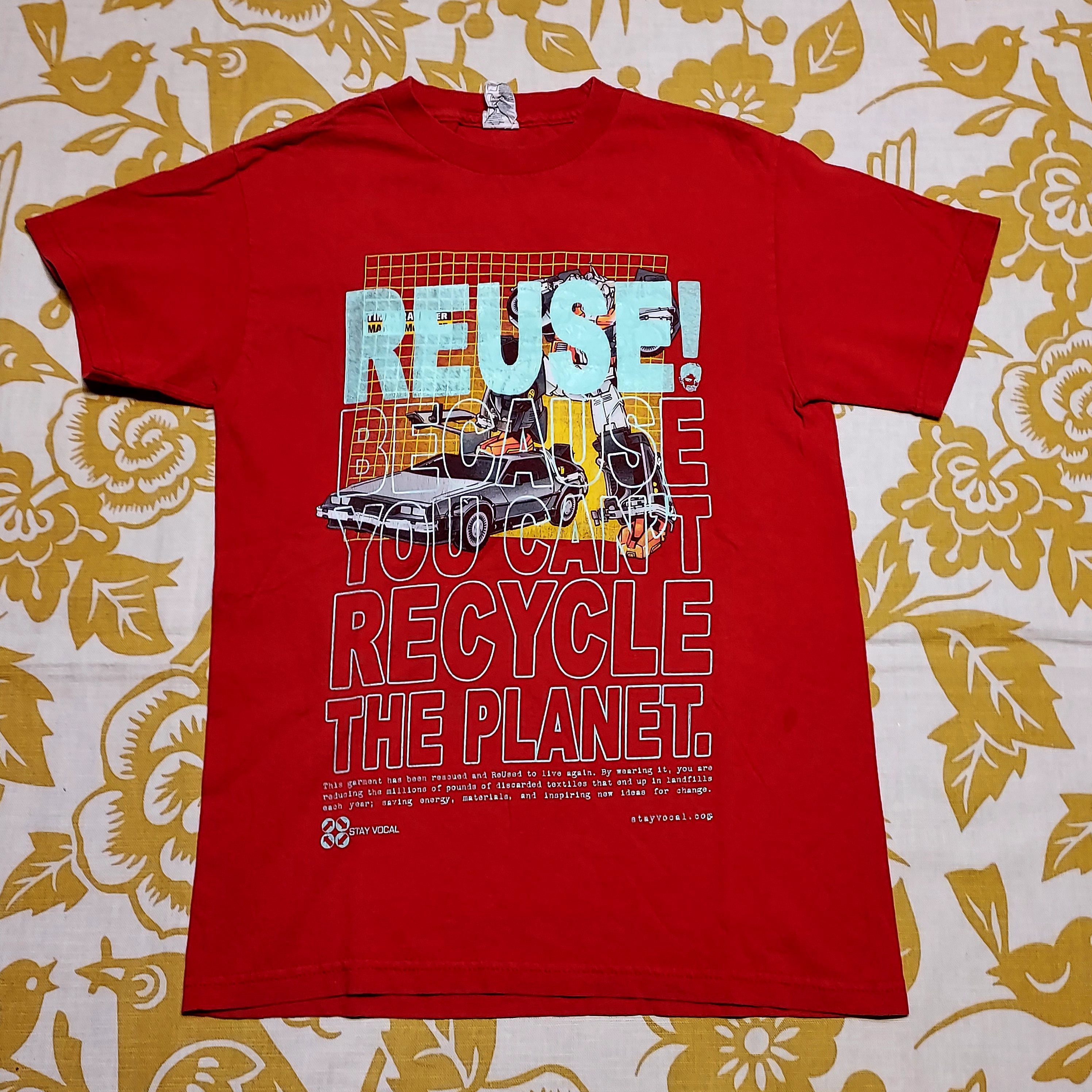 One of a Kind (Men's S) REUSE! Transformers X Back to the Future T-Shirt