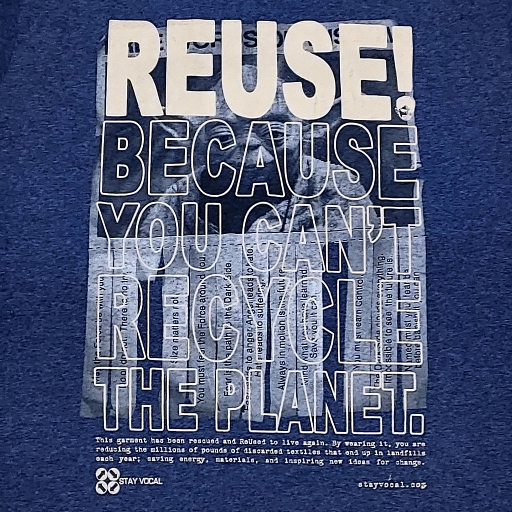 One of a Kind (Men's L) REUSE! Star Wars Yoda Tear Off T-Shirt