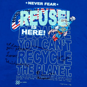 One of a Kind (Men's XXL) REUSE! Never Fear Grandpa Is Here Signed T-Shirt