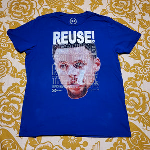 One of a Kind (Men's XL) REUSE! Steph Curry Face T-Shirt