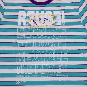 One of a Kind (Men's XL) REUSE! Rugrats Logo Striped T-Shirt