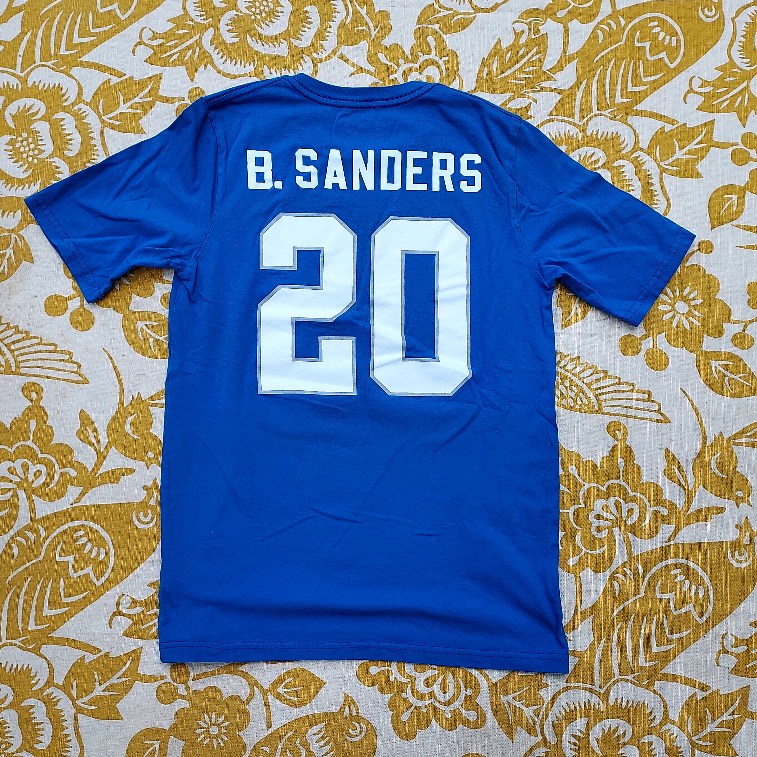 One of a Kind (Kid's XL) REUSE! Barry Sanders Detroit Lions T-Shirt