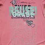 Kid's XL REUSE Because You Can't Recycle The Planet Third Grade T-Shirt