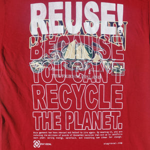 Men's Small REUSE Because You Can't Recycle The Planet St. Martin Ship T-Shirt