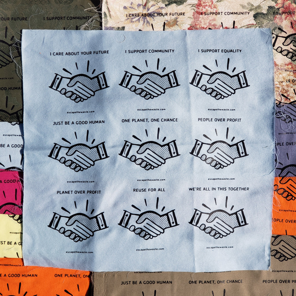 Handshake Slogan 9-Patch Sheet