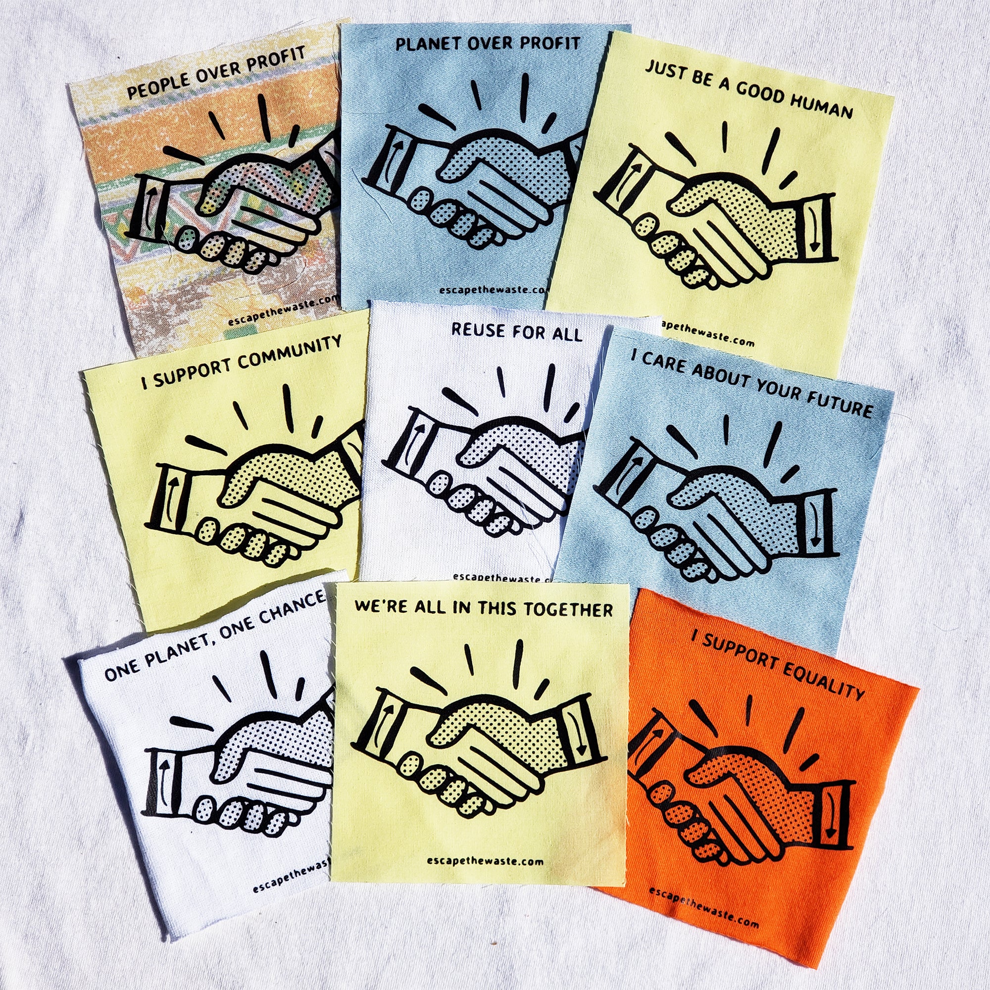 Handshake Slogan Patch