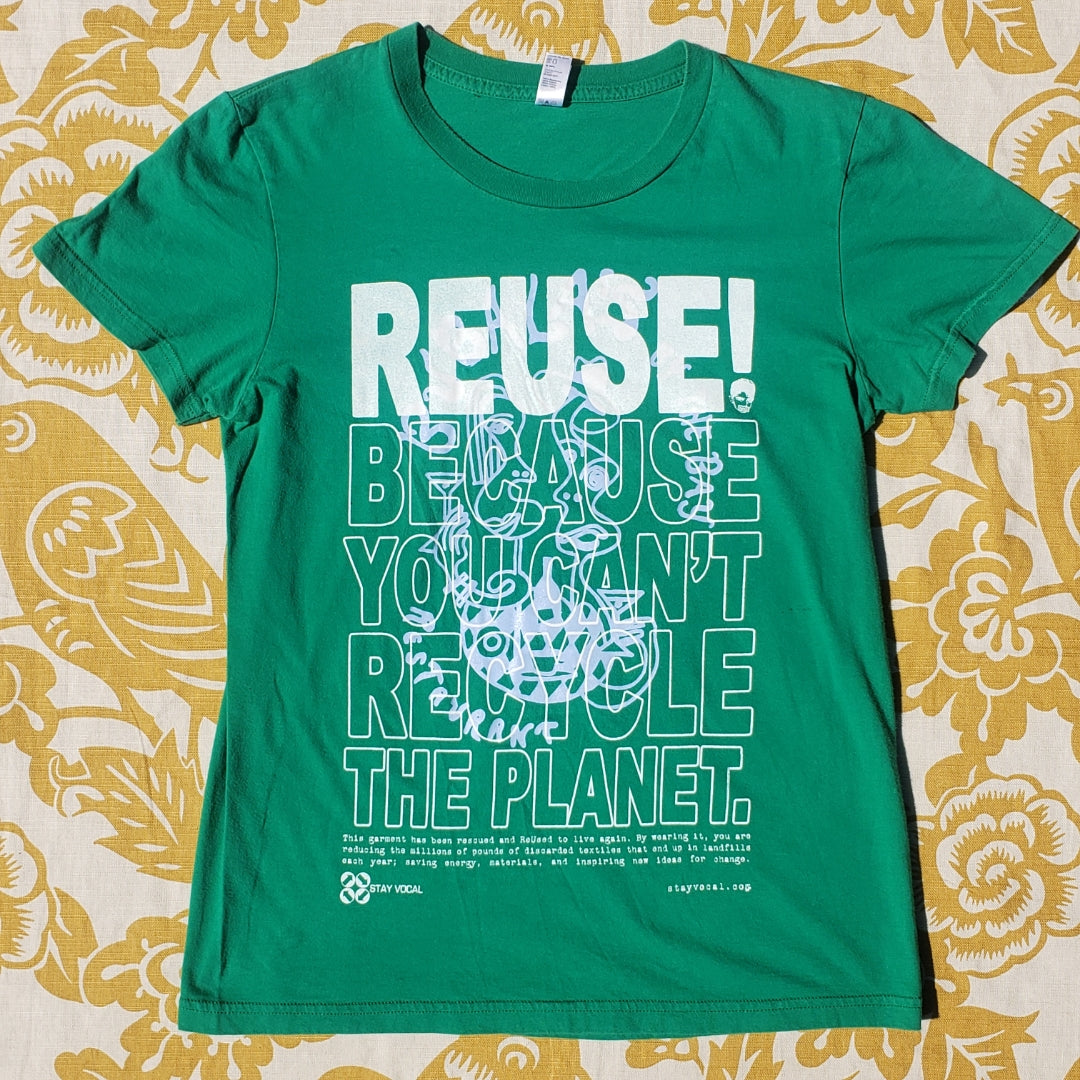 One of a Kind (Women's Large) REUSE! Restaurant Design T-Shirt