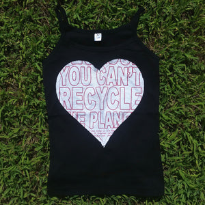 One of a Kind (Women's L) Heart REUSE! Patch Tank Top