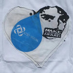 One of a Kind (Men's M) Heart Patch Water Face T-Shirt