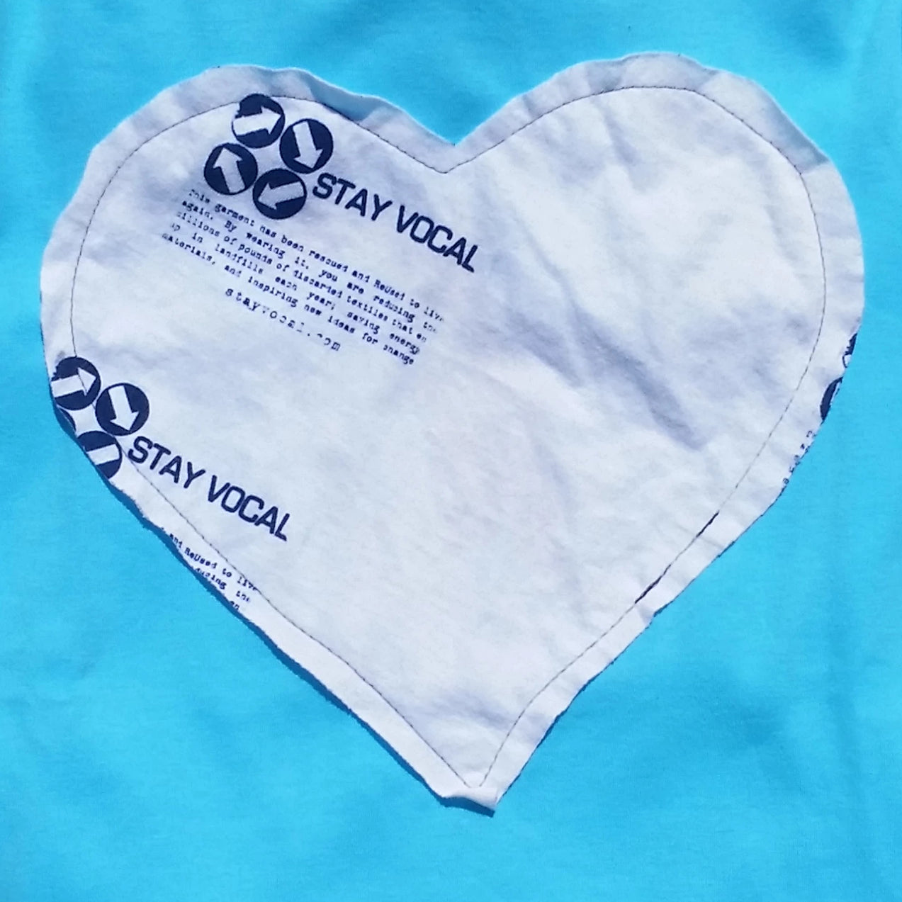 One of a Kind (Women's S) Heart Logo Patch T-Shirt