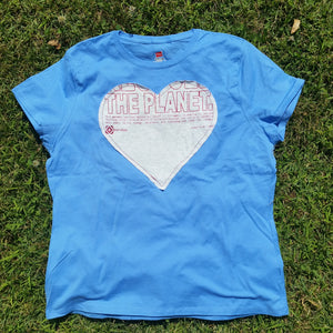 One of a Kind (Women's XL) Heart Patch The Planet T-Shirt